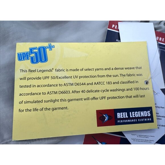 Reel Legends Hiking Pants Mens Large Nylon Convertible Cargo Belted Fishing NEW - Picture 7 of 12